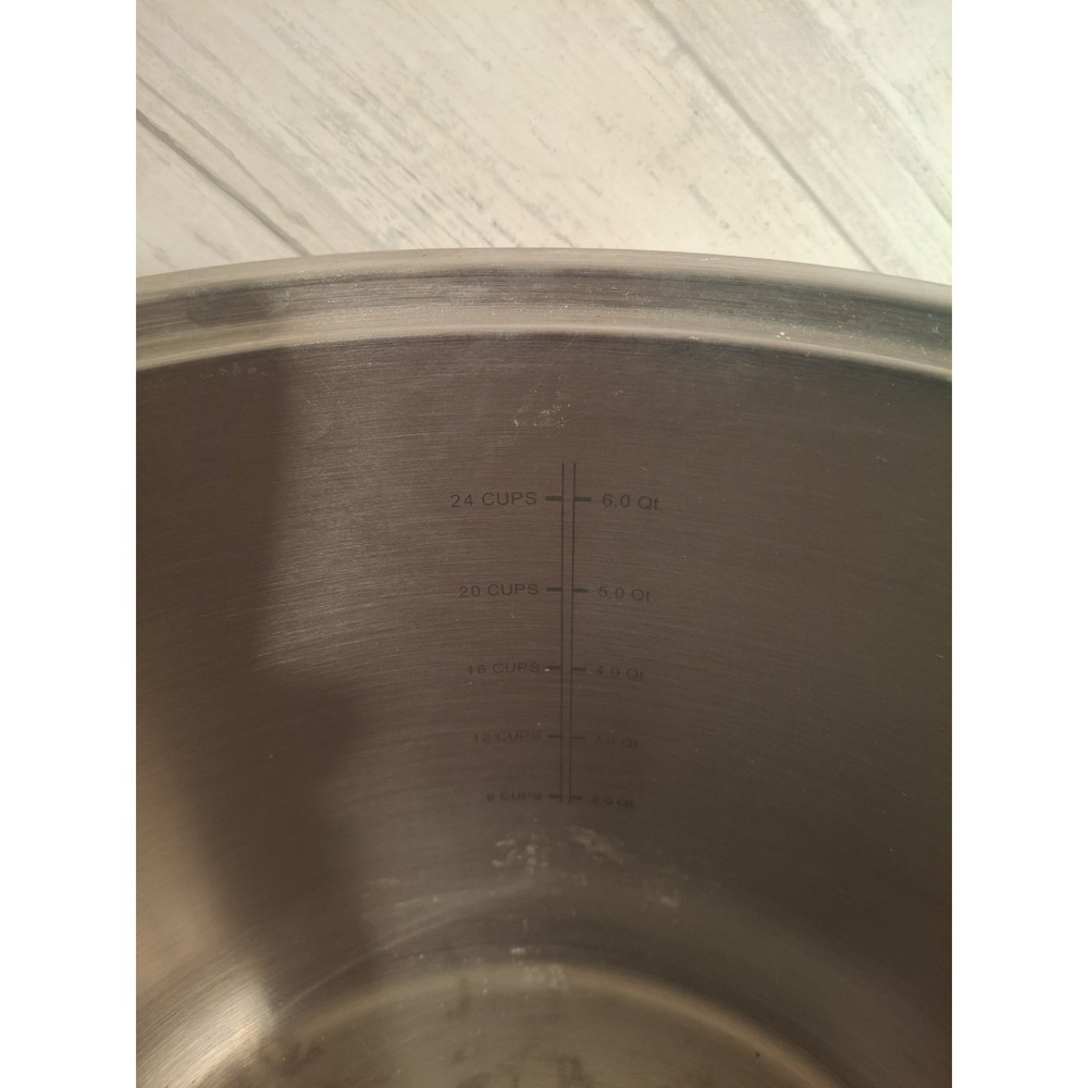 Goodful 8 Quart Big Stockpot 3 Piece Steamer Strainer Colander Steel W Glass Lid - Picture 5 of 8